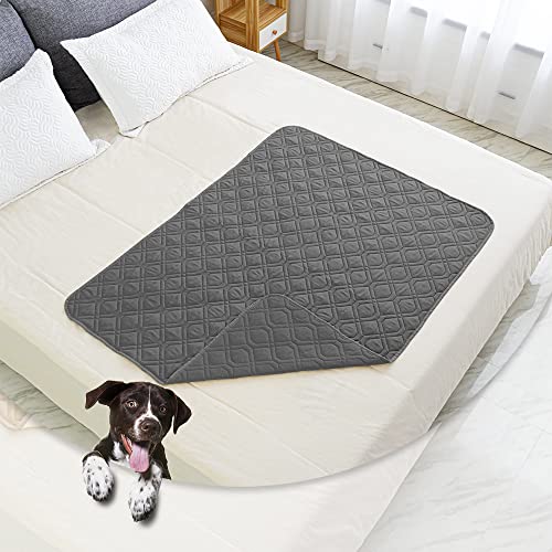 Waterproof Blanket Reversible Dog Bed Cover Pet Blanket for Furniture Bed Couch Sofa (40x50 Inch (Pack of 1) / Darkgrey)