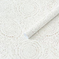 Boho Peel and Stick Wallpaper Modern Floral Wall Paper Neutral Beige Contact Paper Self Adhesive Removable Renter Friendly Wallpaper for Bedroom and Living Room Shelf Liner Vinyl 17.3'' x 385'' (Light Beige / 17.3" x 385")
