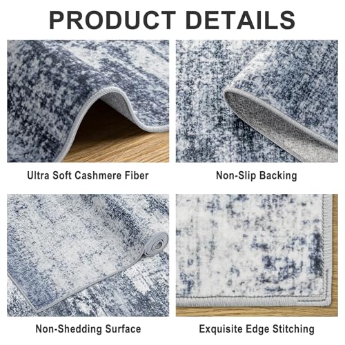 9x12 Area Rug Living Room (Grey Blue / 9' x 12' (Rectangular))