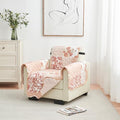 Reversible Patchwork Chair Cover (Chair / Patchwork - Dusty Rose)