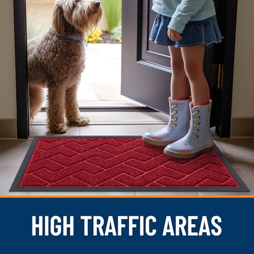 Front Door Mat Outside 59x23 (Wine Red / 59" x 23")