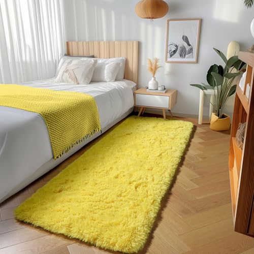 Yellow Runner Rugs for Bedroom Living Room (Yellow / 2' x 6' (Runner))