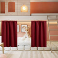 Half Curtain Tiers 36 inch Length (Burgundy Red / 34"W x 36"L (Pack of 2))