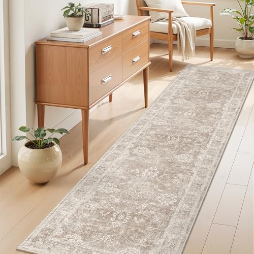 Rug Runner for Hallway 2.5x8 (Brown/Sand / 2'6" x 8' (Runner))
