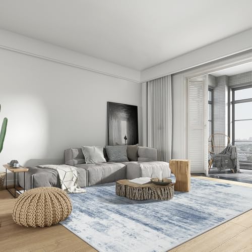 9x12 Area Rugs for Living Room (Blue/White / 9' x 12' (Rectangular))