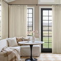 Extra Wide Pinch Pleat 100 x 96 Inch Linen Semi Sheer Curtains 1 Panel (Linen / 100"W x 96"L (Pack of 1))