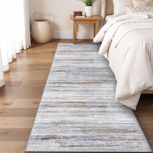 Washable Kitchen Runner Rug for Family (Beige/Grey / 2' x 6' (Runner))