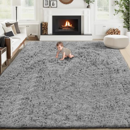 6x9 Area Rug for Living Room (Grey / 6' x 9' (Rectangular))
