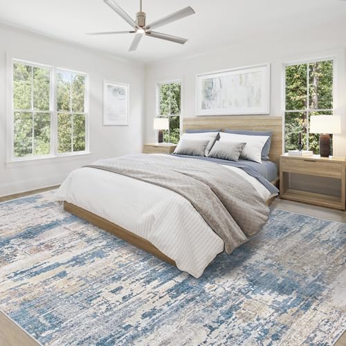 9x12 Area Rug for Living Room (Blue Beige / 9' x 12' (Rectangular))