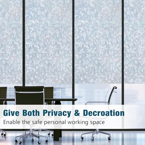Rainbow Window Privacy Film (23.6" x 118.1" / Silver)