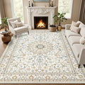 6x9 Area Rugs Living Room (Beige / 6' x 9' (Rectangular))