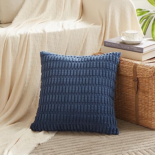 4 Packs Decorative Throw Pillow Covers for Living Room Couch Bed (26" x 26" (Pack of 4) / Dusty Blue)