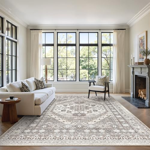 6x9 Area Rugs for Living Room (Brown/Beige / 6' x 9' (Rectangular))