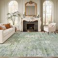 9x12 Area Rugs for Living Room Washable Rug Abstract Green (Green/Ivory / 9' x 12' (Rectangular))