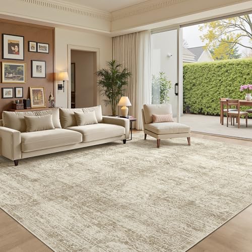 8x10 Area Rugs for Living Room (Beige / 8' x 10' (Rectangular))