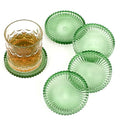 Modern Clear Coaster Set of 5 (Clear Green)