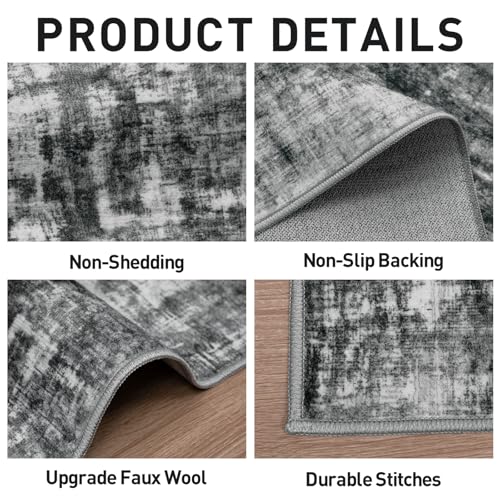 9x12 Area Rugs for Living Room (Black / 9' x 12' (Rectangular))