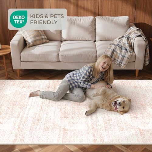 2x12 Runner Rug (Pink/White / 2' x 12' (Runner))