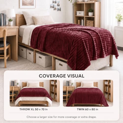 Red Twin Blanket for Bed (Red / Twin (60" x 80"))