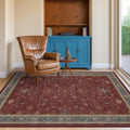 Turkish 4x6 Rug for Living Room Small (4' x 6' (Rectangular) / Burgundy)