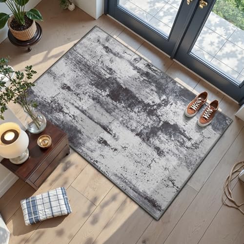 Entryway Rug 2x3 Door Mat for Indoor Entrance (Slate Grey / 2' x 3' (Rectangular))