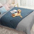 Waterproof Blanket Reversible Dog Bed Cover Pet Blanket for Furniture Bed Couch Sofa (52x82 Inch (Pack of 1) / Navyblue)