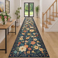 3x16 Runner Rug for Hallway (Navy Blue / 3' x 16' (Rectangular))