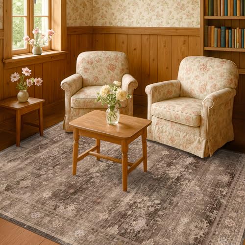 Taupe Brown 5x8 Rug for Living Room (5' x 8' (Rectangular) / Brown)