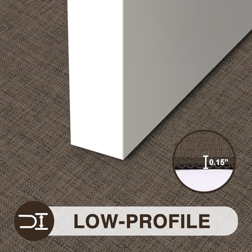 Ultra Thin Indoor Door Mat 17"x29" (Brown / 3' X 4'11" (Rectangular))