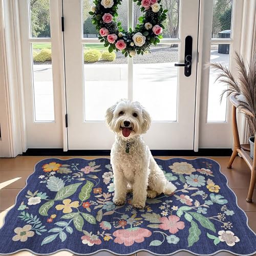 Washable 2x3 Area Rug for Entryway (2' x 3' (Rectangular) / Purple)