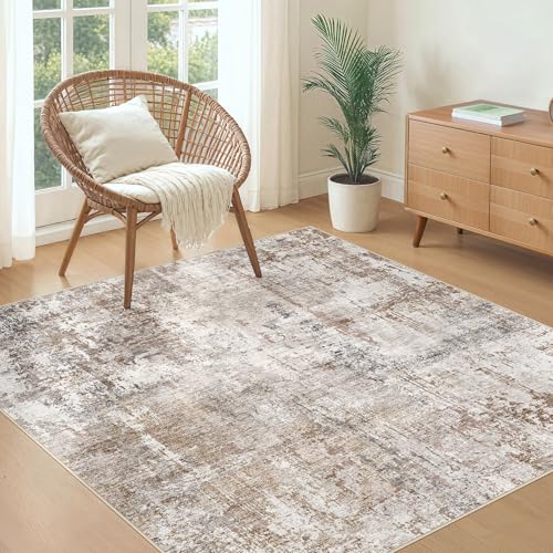 Square Area Rugs (Brown/Grey/Red / 5' x 5' (Square))