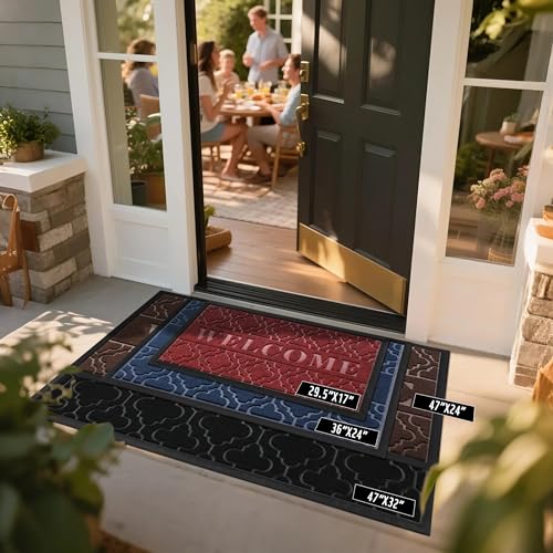 Welcome Door Mat (29.5x17 Inch / Coffee)