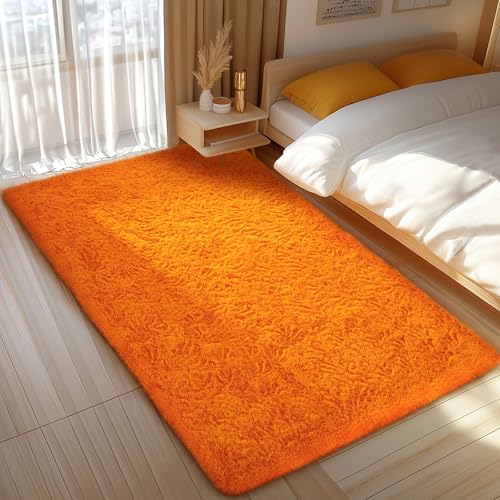 Orange Fall Rugs for Bedroom Living Room (Orange / 4' x 6' (Rectangular))