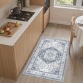 Washable Area Rug 2x3 Small Entryway Rugs Non (Navy/White / 2' x 3' (Rectangular))