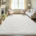 Area Rugs Fluffy Living Room Carpets for Kids Bedroom 6x9 (Cream / 6' x 9' (Rectangular))