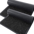 2 Pack Front Door Mats 47x32 (Off-black / 47" x 32")