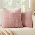 Pink Decorative Throw Pillow Covers for Couch 18x18 Inch (18" x 18" (Pack of 2) / Pink)