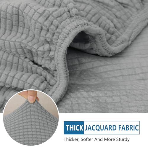 Waterproof Couch Cushion Covers for Pets (Light Grey / 2PCS)