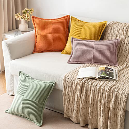 Decorative Throw Pillow Covers for Couch 18x18 Inch Blush Pink (Blush Pink / 18" x 18" (Pack of 2))