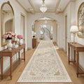 Hallway Runner Rug 3x14 Washable Kitchen Runners Long (Beige/Blue / 3' x 14' (Runner))