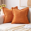 Fall Orange Decorative Throw Pillow Covers for Couch 18x18 Inch (Orange / 18" x 18" (Pack of 2))