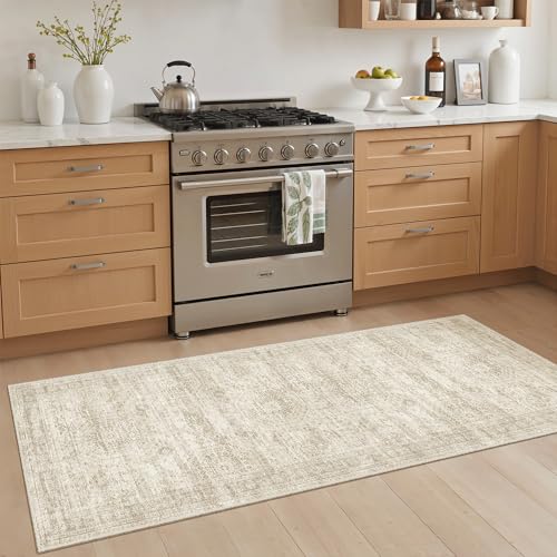 Runner Rug 2x5 Washable Non (Beige / 2' x 5' (Runner))