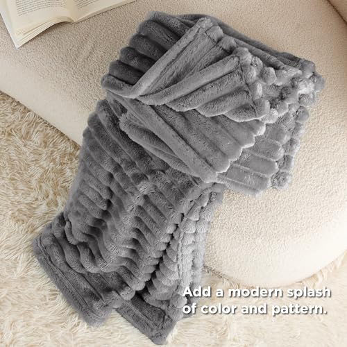 Soft Throw Blanket for Couch Decor Gifts Frost Gray 50"x60" (Frost Gray / Throw)