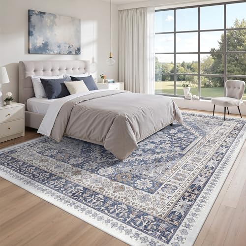 9x12 Area Rugs for Living Room (Blue/Beige / 9' x 12' (Rectangular))