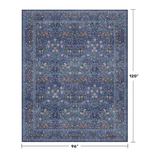 Dark Blue Living Room Rug 8x10 (Dark Blue / 8' x 10' (Rectangular))