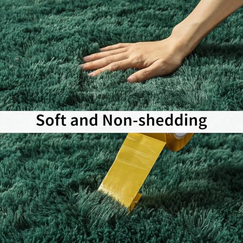 Soft Runner Rugs for Bedroom Hallways (2' x 6' (2 pcs) / Green)