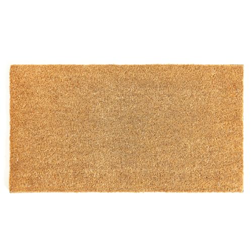 Coco Coir Door Mat with Heavy Duty Backing (Plain - 1pack)