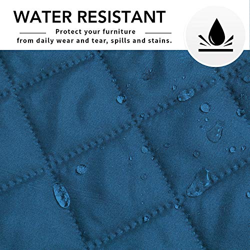 Sectional Couch Covers for Dogs L Shape Sofa Cover Reversible Sofa Slipcover Chaise Lounge Cover Furniture Protector Cover for Pets Dog Cat (42" x 52" / Peacock Blue/Peacock Blue)
