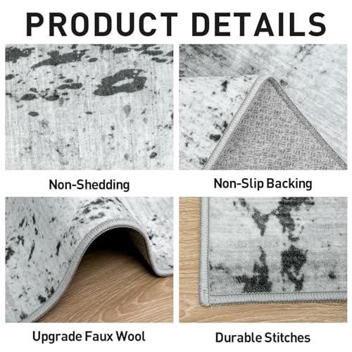 9x12 Area Rugs for Living Room (Black White Grey / 9' x 12' (Rectangular))