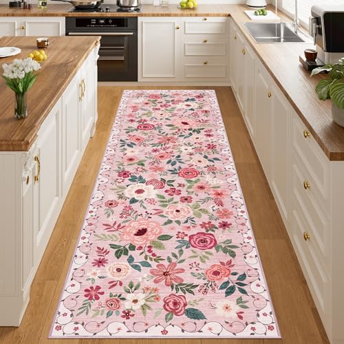 3x10 Runner Rug (Pink / 3' x 10' (Rectangular))